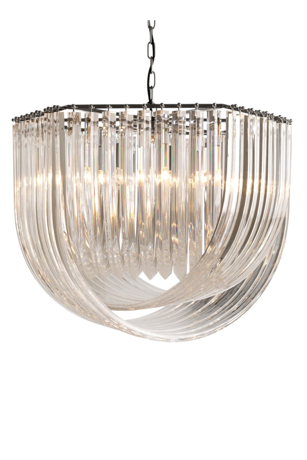 (Open Box) Lucite Loop Chandelier | OROA Hyaline