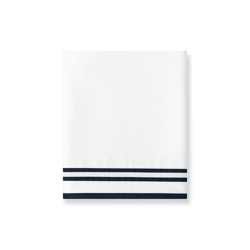 430TC Sateen Striped Flat Sheet | Amalia Home Sonata
