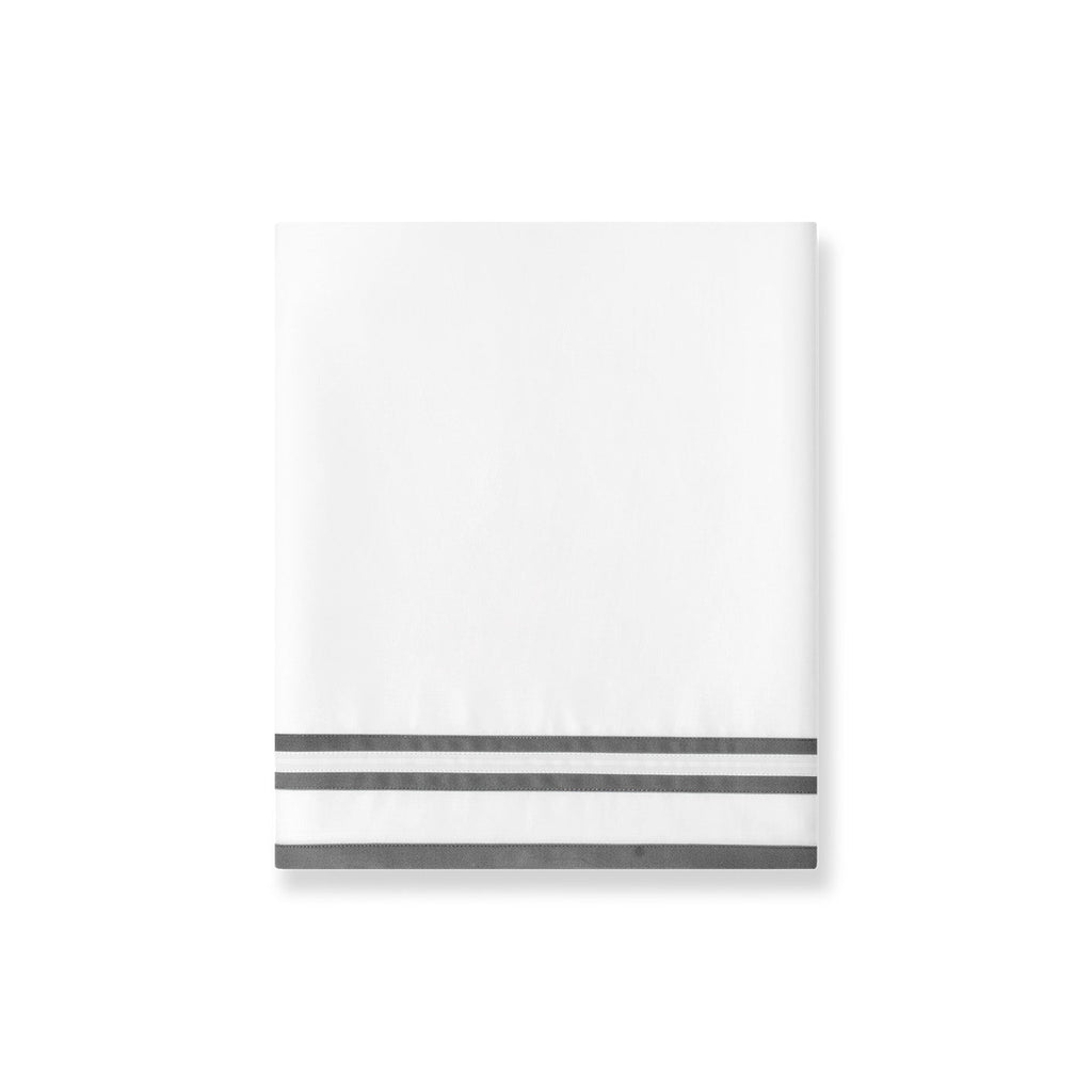 430TC Sateen Striped Flat Sheet | Amalia Home Sonata