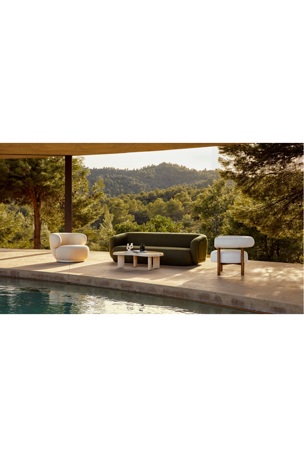 3-Seater White Sofa | NV Gallery Volta