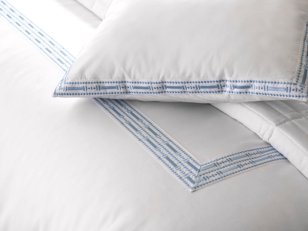 400TC Percale Embroidered Duvet Cover | Amalia Home Mem¨®ria
