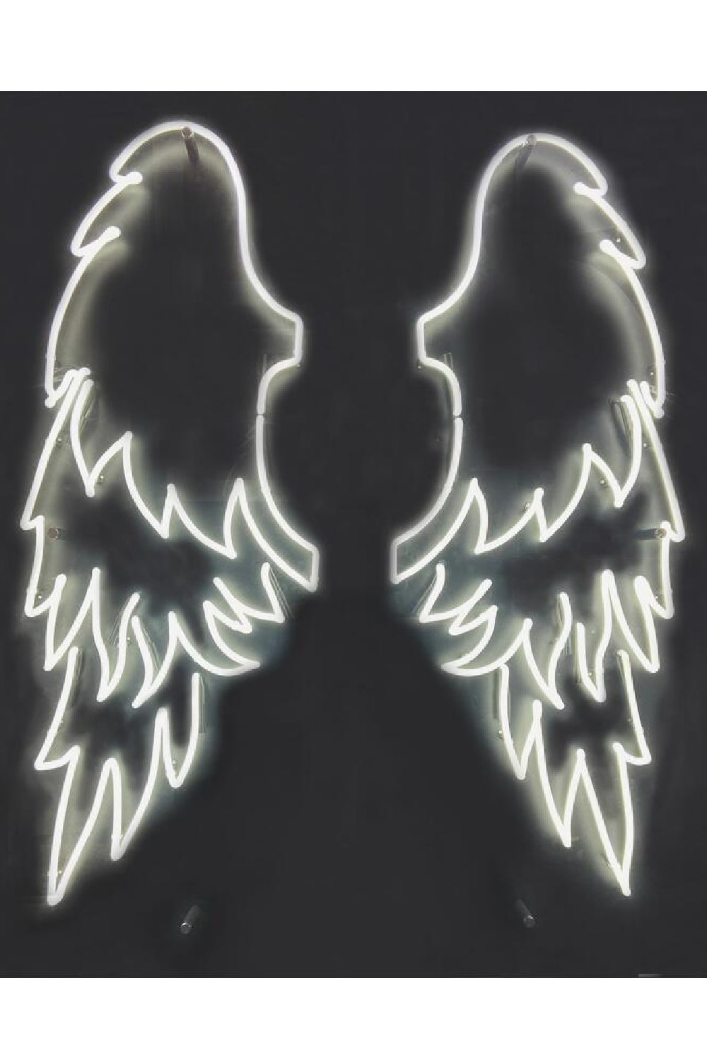 3D White Wings Neon Artwork | Andrew Martin My Angel