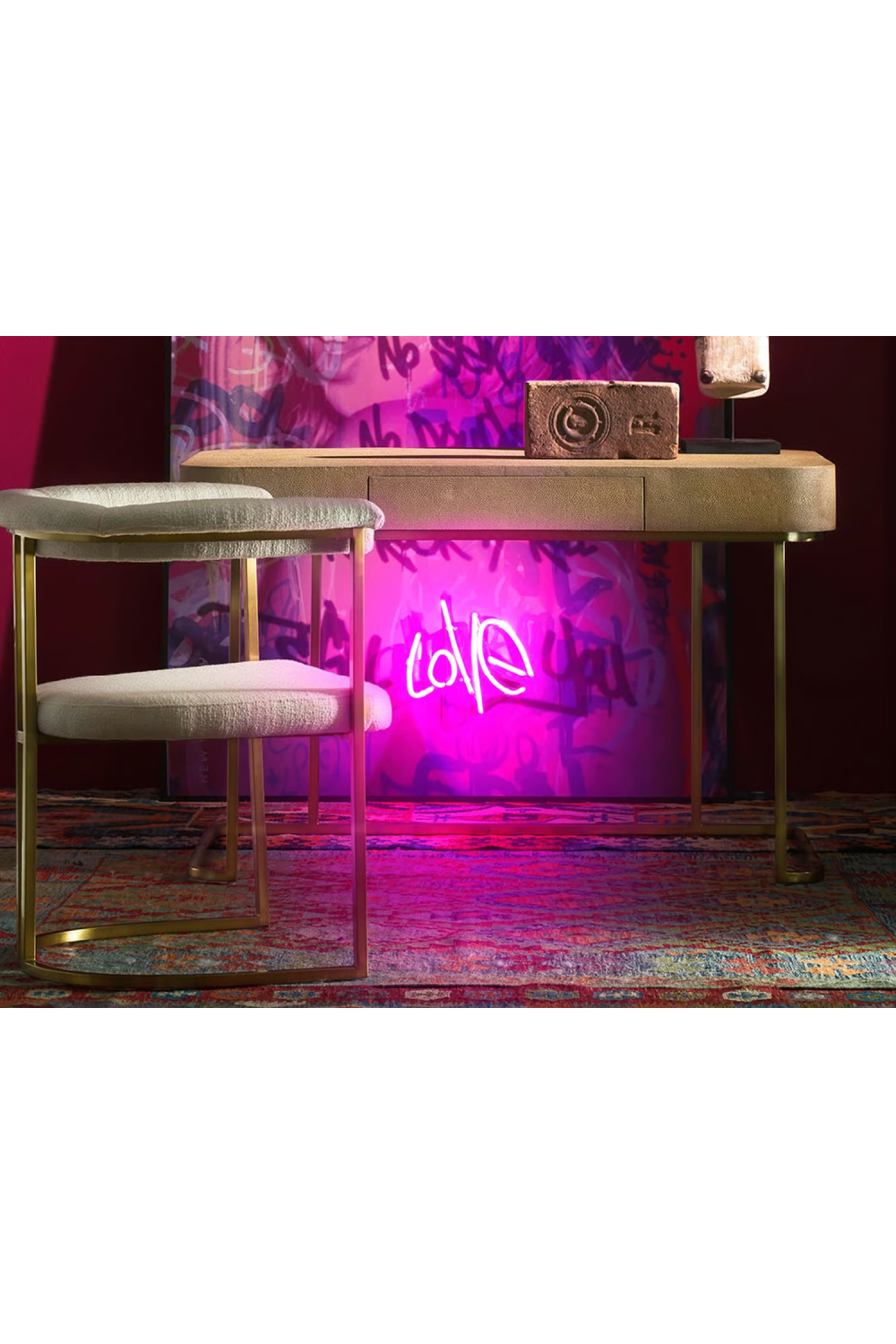 1-Drawer Shagreen Desk | Andrew Martin Jacques