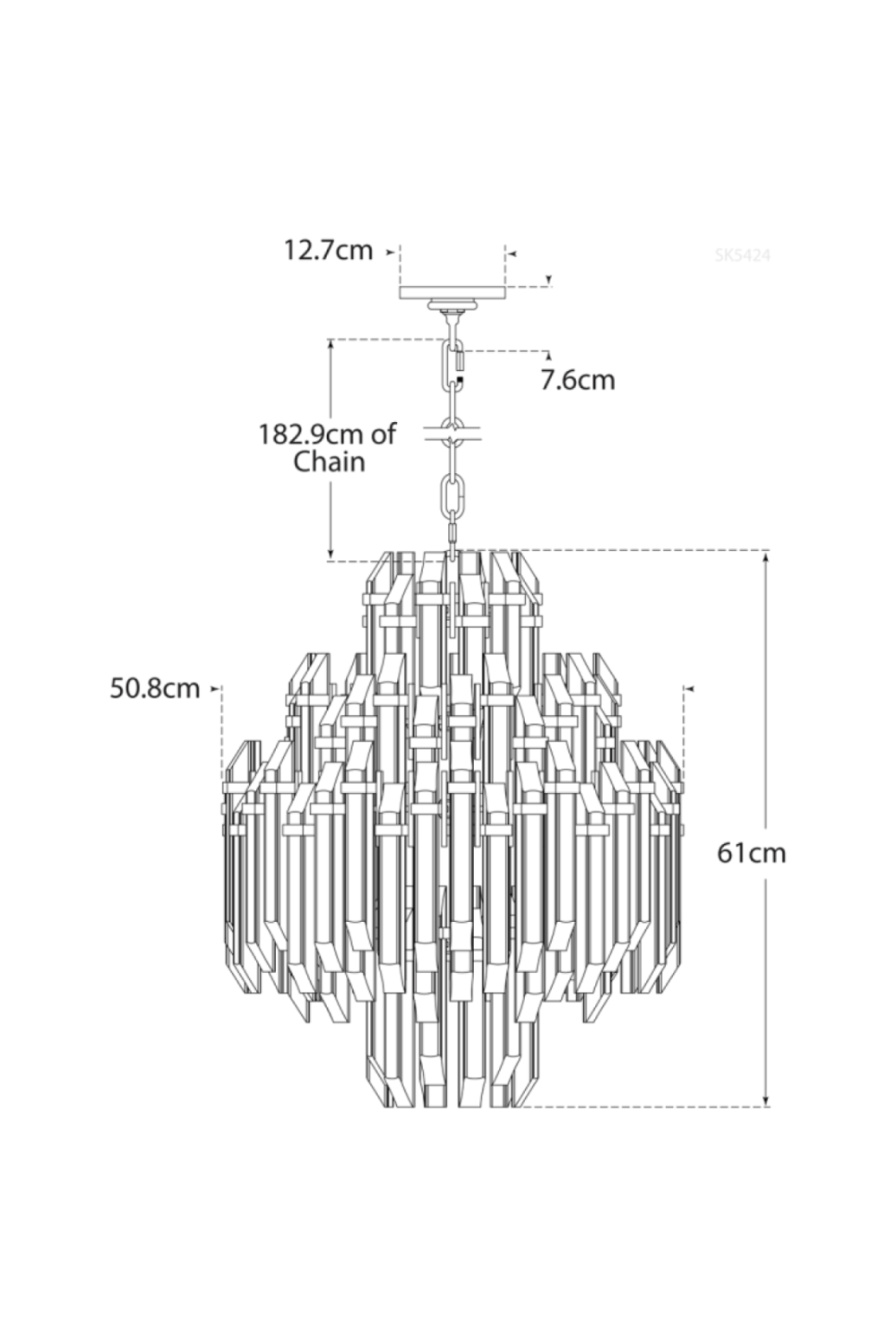 4-Tier Crystal Chandelier | Andrew Martin Adele