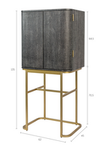 2-Door Mirrored Wine Cabinet | Bold Monkey Ava Morgana