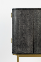 2-Door Mirrored Wine Cabinet | Bold Monkey Ava Morgana