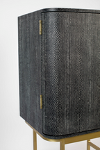 2-Door Mirrored Wine Cabinet | Bold Monkey Ava Morgana