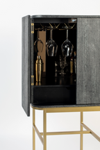 2-Door Mirrored Wine Cabinet | Bold Monkey Ava Morgana