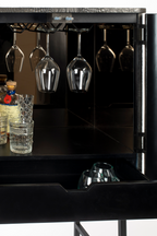 2-Door Mirrored Wine Cabinet | Bold Monkey Ava Morgana