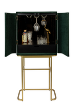 2-Door Mirrored Wine Cabinet | Bold Monkey Ava Morgana