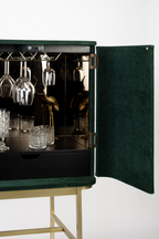 2-Door Mirrored Wine Cabinet | Bold Monkey Ava Morgana