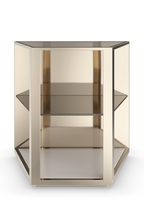 3-Layer Glass End Table | Caracole Refraction