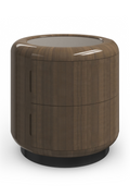 2-Drawer Round Side Table | Caracole Gelee