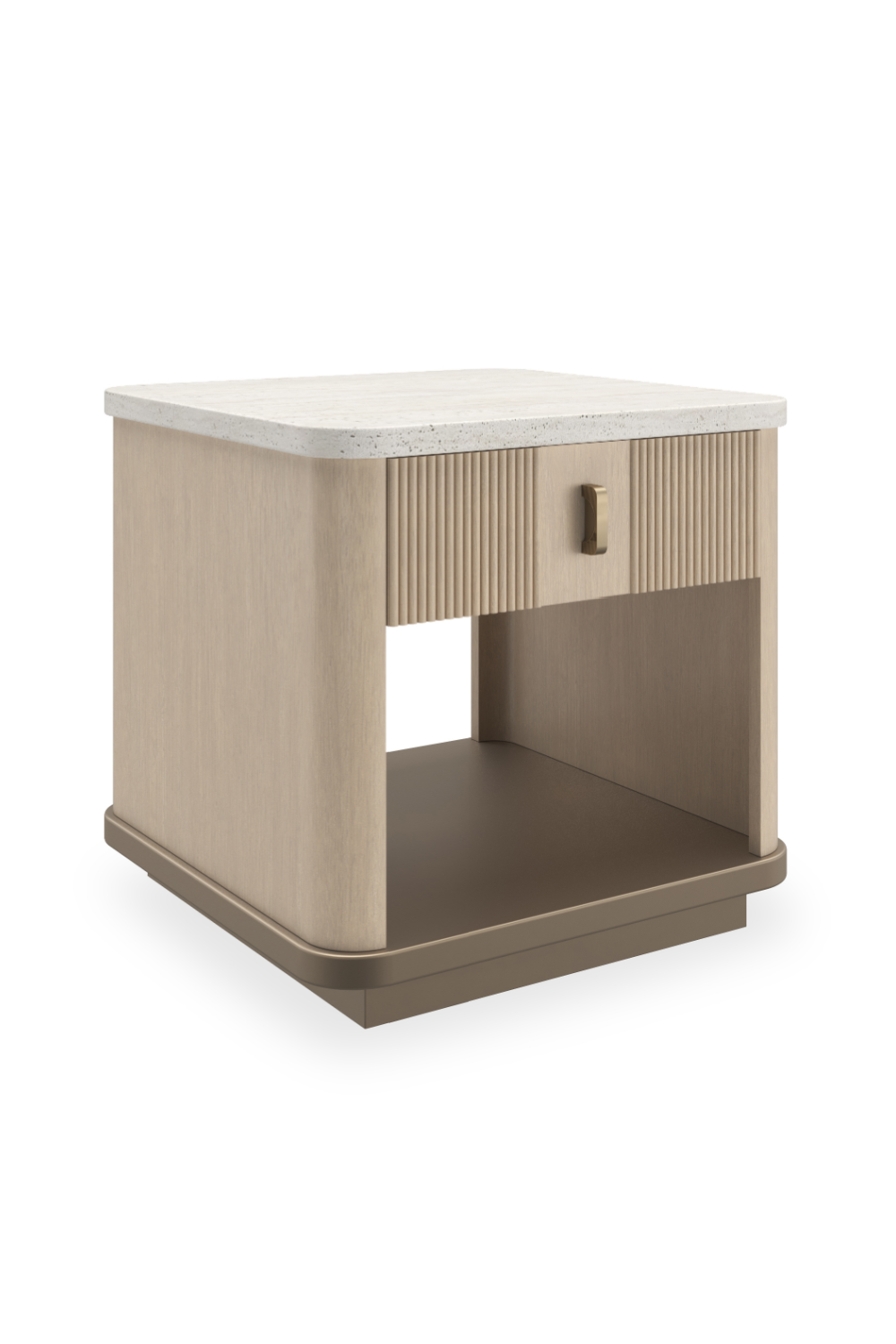 2-Drawer Oak End Table | Caracole Rhythm