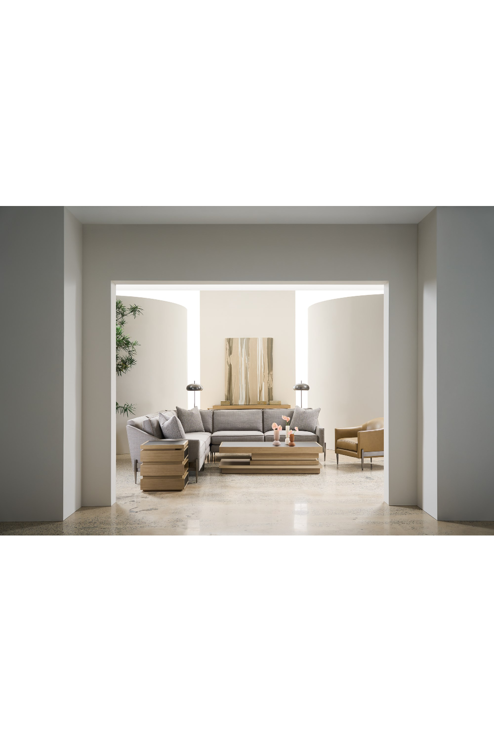 2-Drawer Tiered End Table | Caracole La Moda