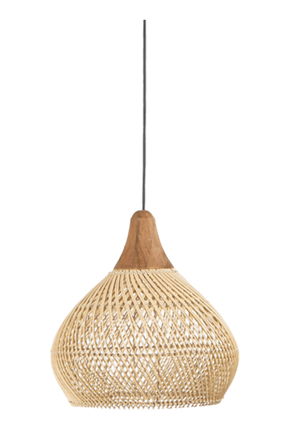 (Open Box) Modern Braided Rattan Hanging Lamp | dBodhi Bell