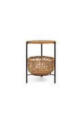 Abaca Basket  Round Side Table