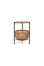 Abaca Basket  Round Side Table