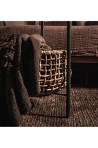 Abaca Basket  Round Side Table