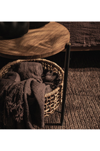 Abaca Basket  Round Side Table