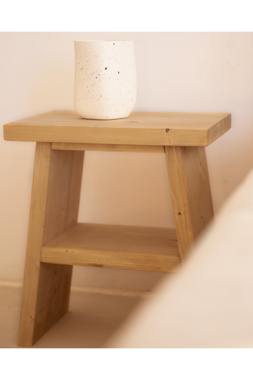 A-Shaped Wooden Side Table | Decowood Frida