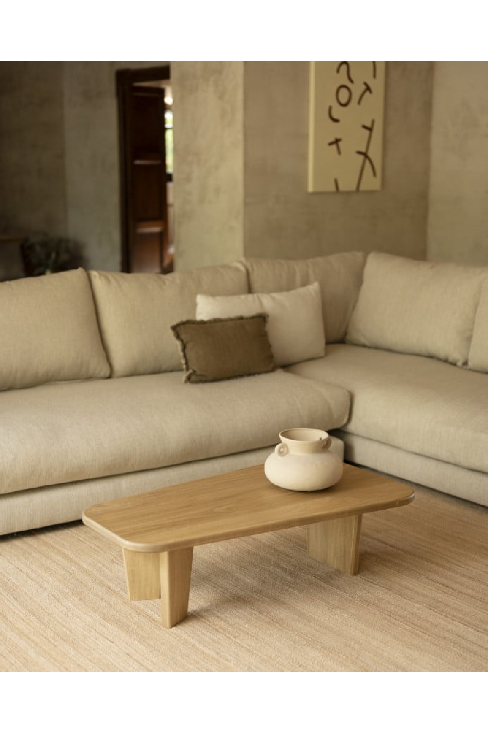 3-Legged Poplar Coffee Table | Decowood Bimba