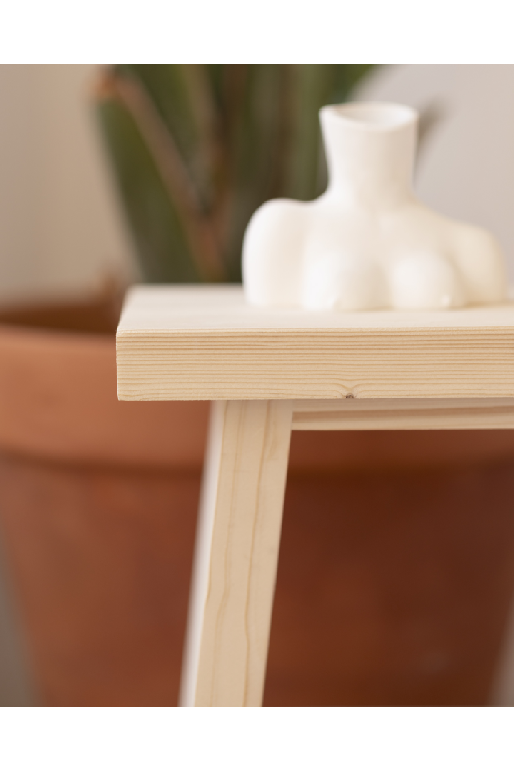 A-Shaped Wooden Side Tables (2) | Decowood Frida