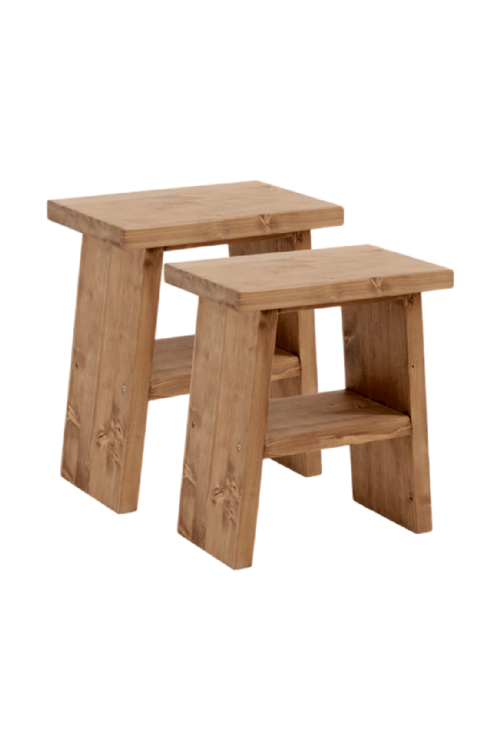 A-Shaped Wooden Side Tables (2) | Decowood Frida