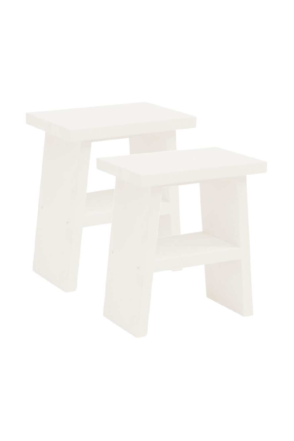 A-Shaped Wooden Side Tables (2) | Decowood Frida