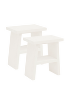 A-Shaped Wooden Side Tables (2) | Decowood Frida