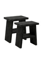 A-Shaped Wooden Side Tables (2) | Decowood Frida