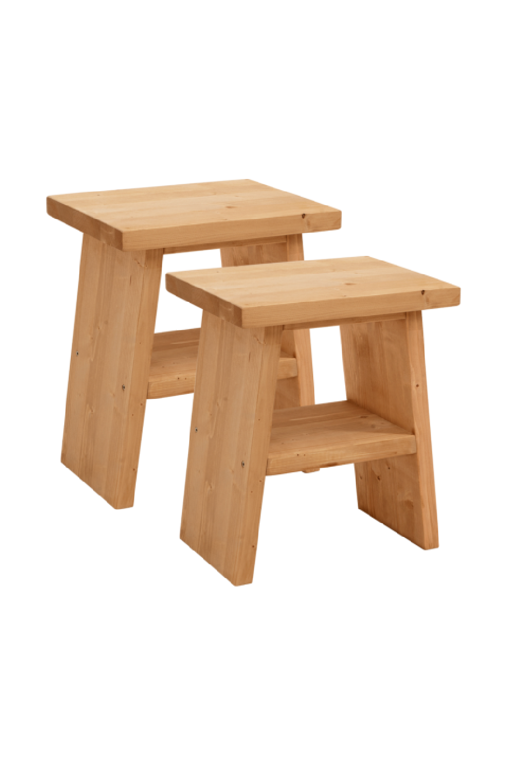 A-Shaped Wooden Side Tables (2) | Decowood Frida