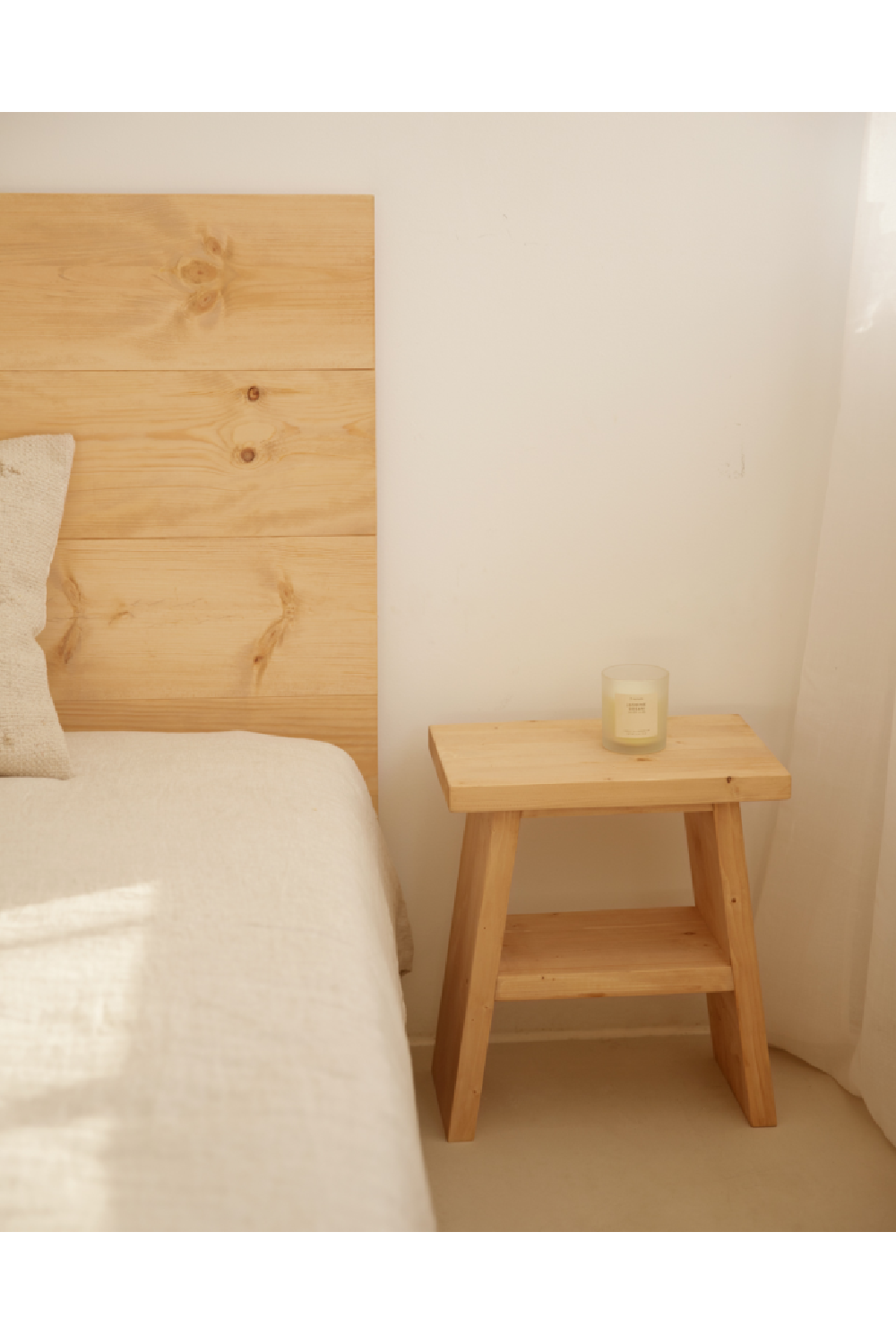 A-Shaped Wooden Side Tables (2) | Decowood Frida