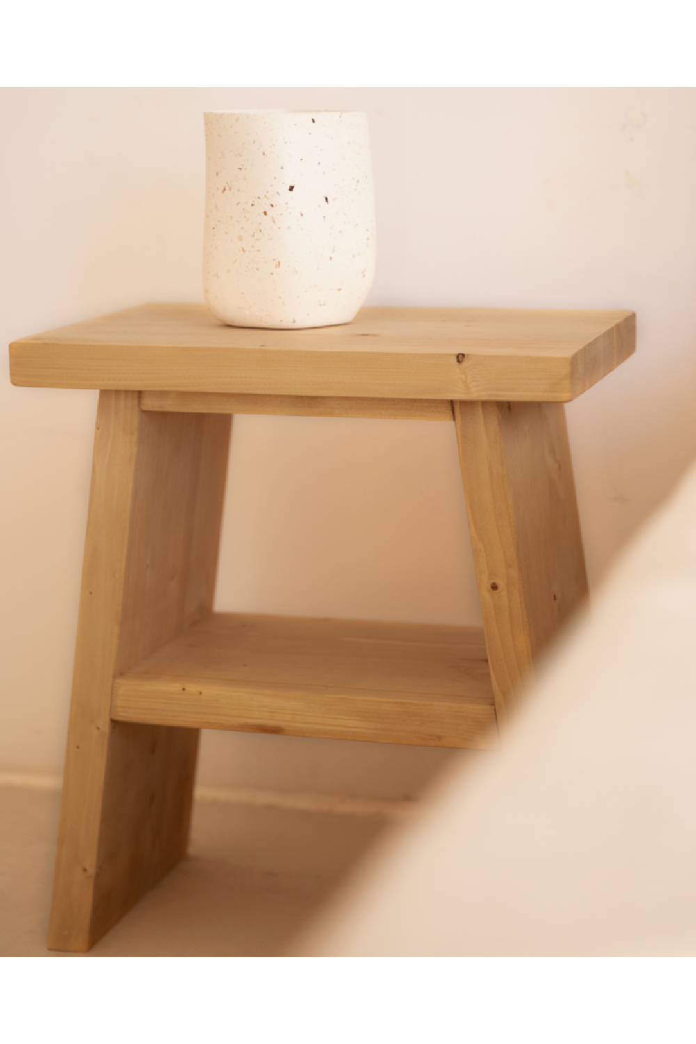 A-Shaped Wooden Side Tables (2) | Decowood Frida