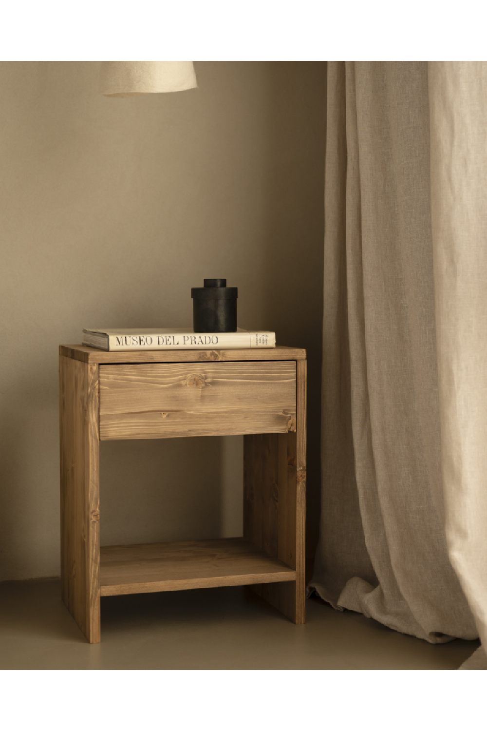 1-Drawer Wooden Bedside Tables (2) | Decowood Martina