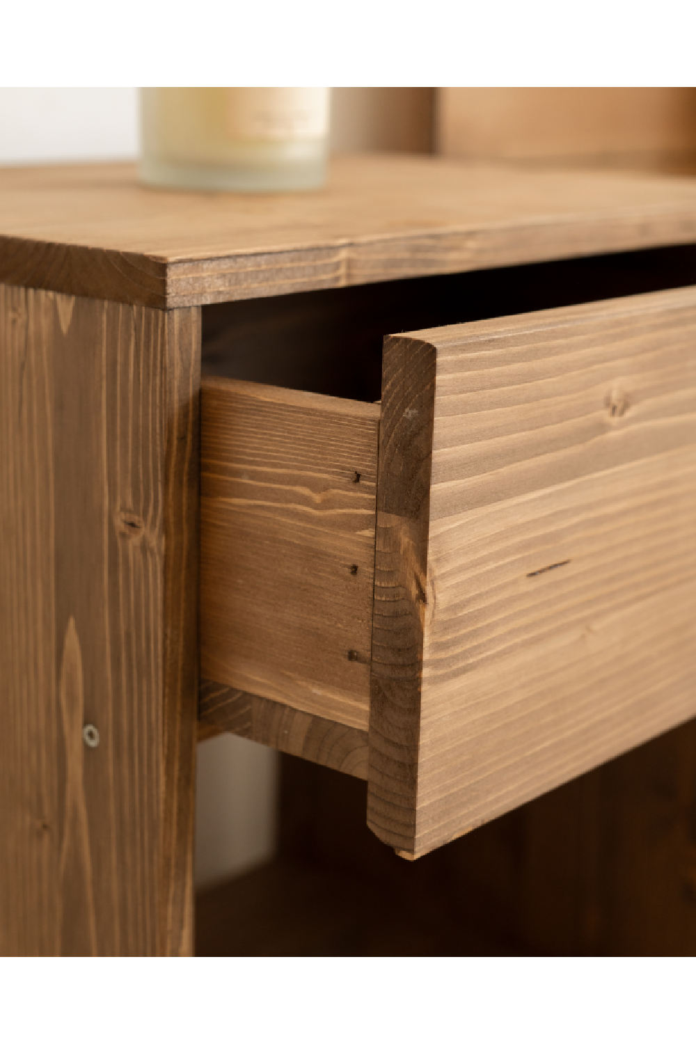 1-Drawer Wooden Bedside Tables (2) | Decowood Martina