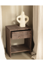 1-Drawer Wooden Bedside Tables (2) | Decowood Martina