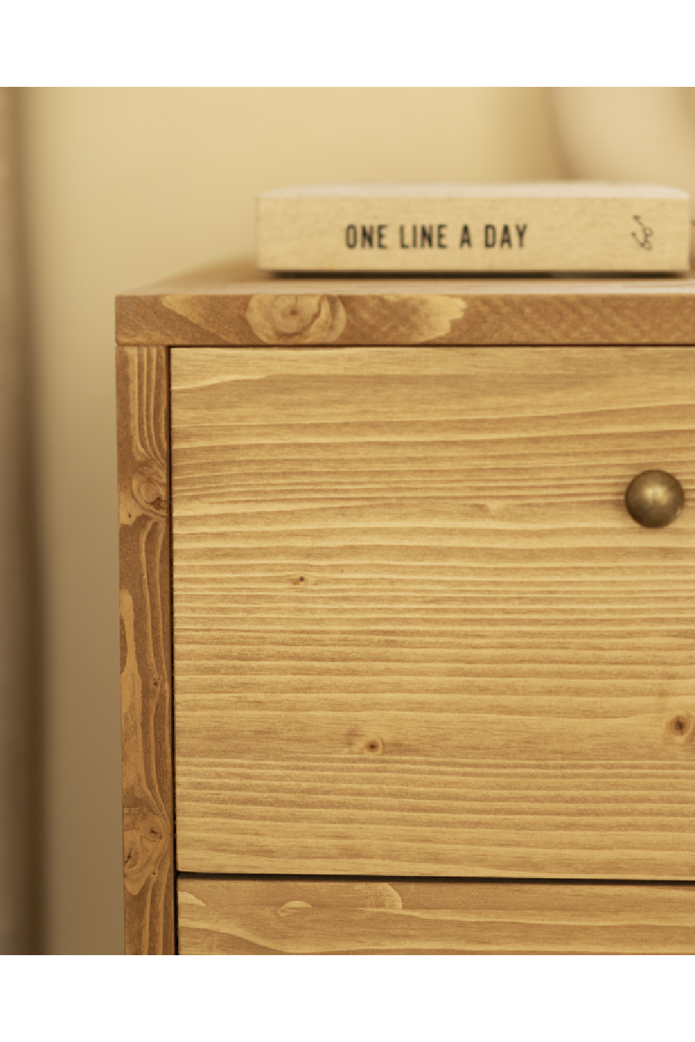 2-Drawer Wooden Nightstand Set (2) | Decowood Saura