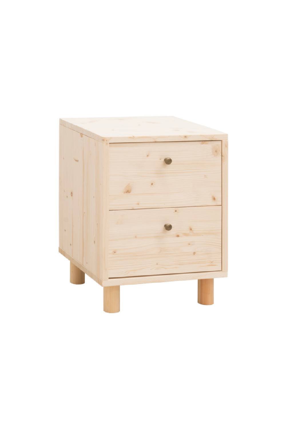 2-Drawer Wooden Bedside Table | Decowood Saura