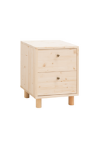 2-Drawer Wooden Bedside Table | Decowood Saura