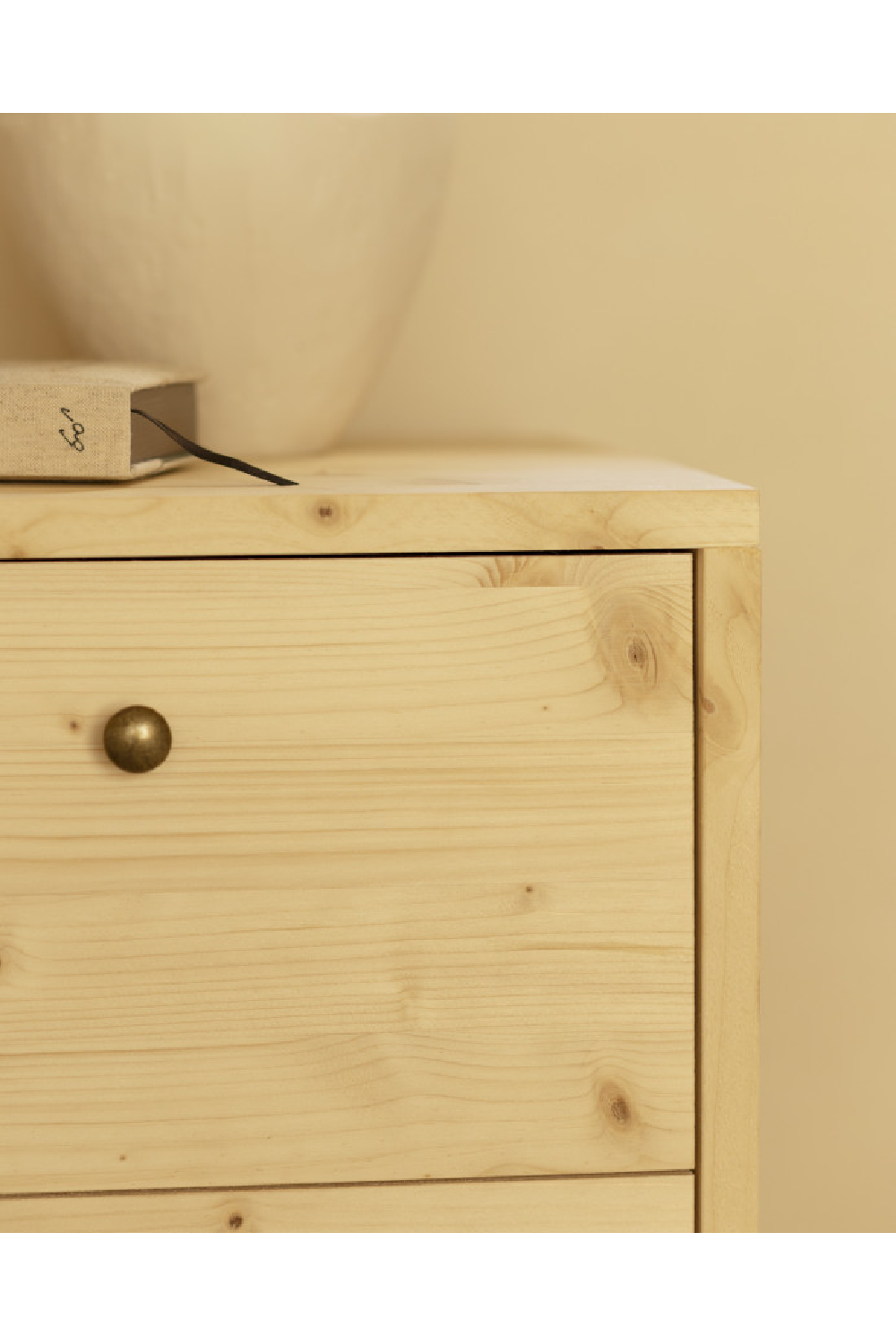 2-Drawer Wooden Bedside Table | Decowood Saura