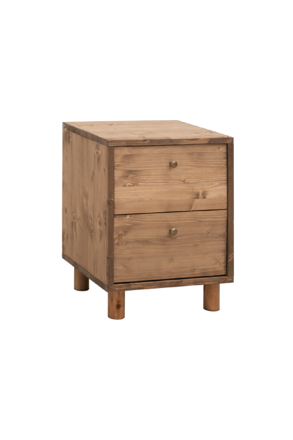 2-Drawer Wooden Bedside Table | Decowood Saura