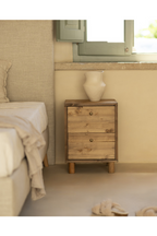 2-Drawer Wooden Bedside Table | Decowood Saura