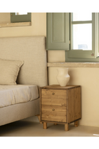 2-Drawer Wooden Bedside Table | Decowood Saura