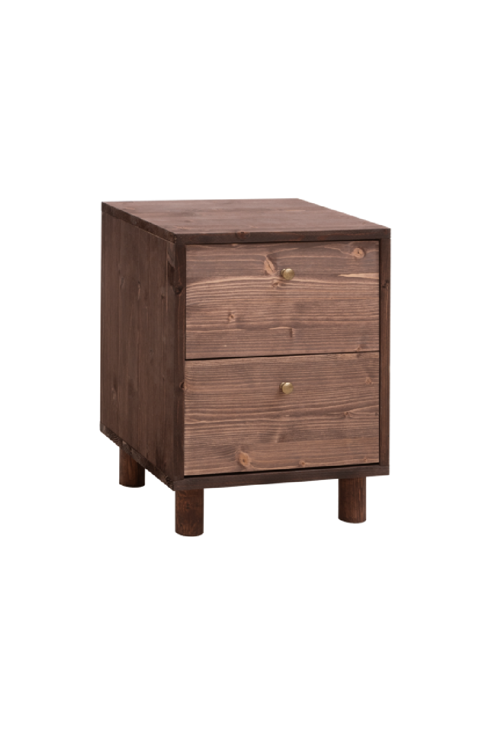 2-Drawer Wooden Bedside Table | Decowood Saura