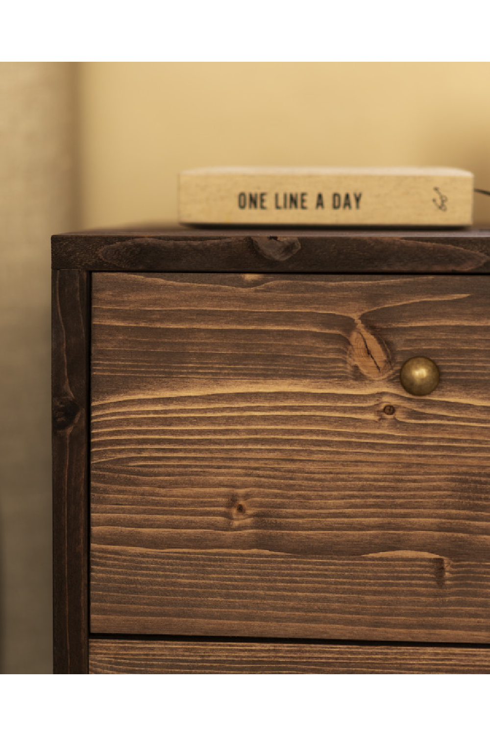 2-Drawer Wooden Bedside Table | Decowood Saura