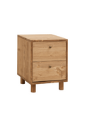 2-Drawer Wooden Bedside Table | Decowood Saura