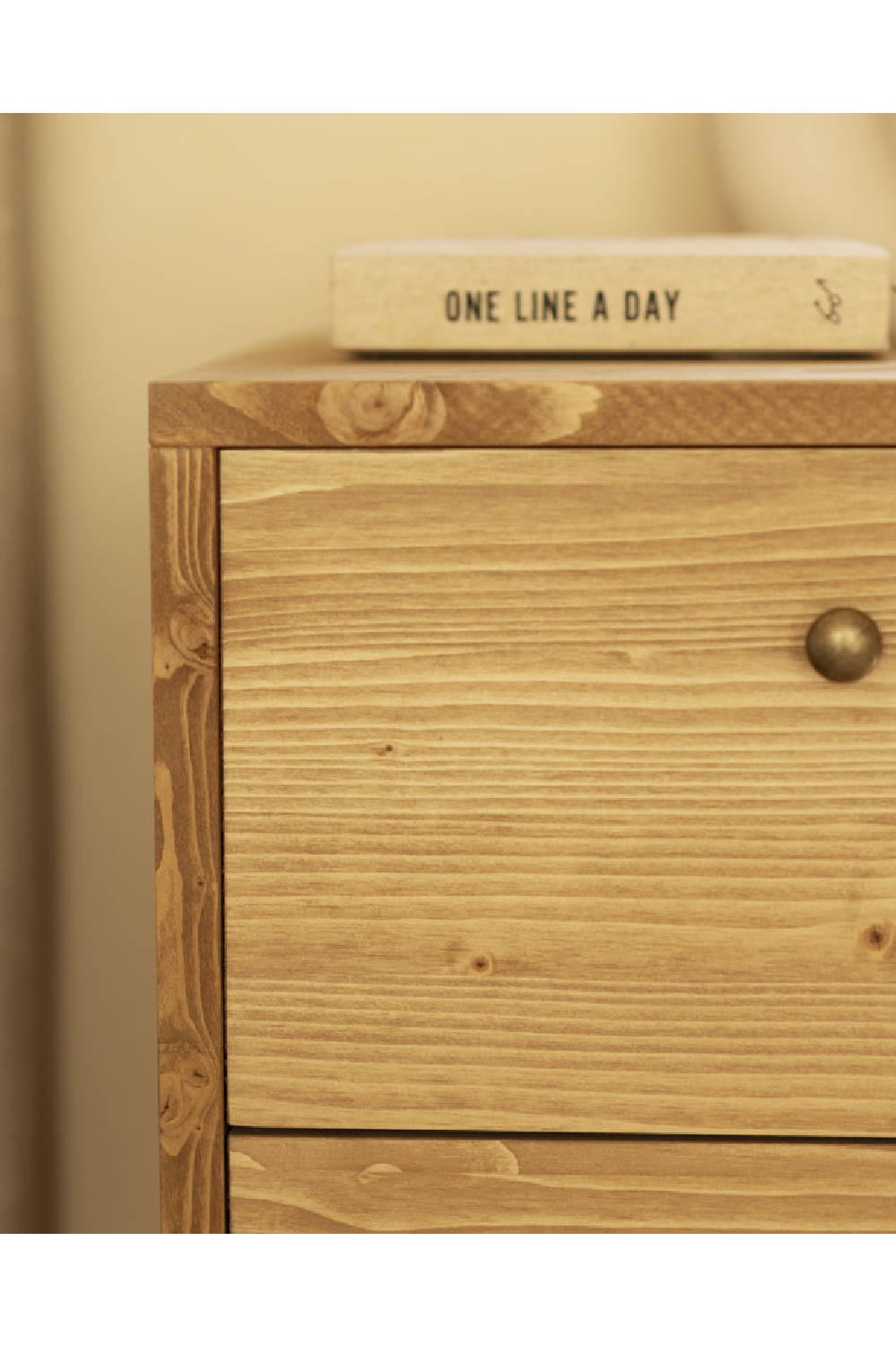 2-Drawer Wooden Bedside Table | Decowood Saura