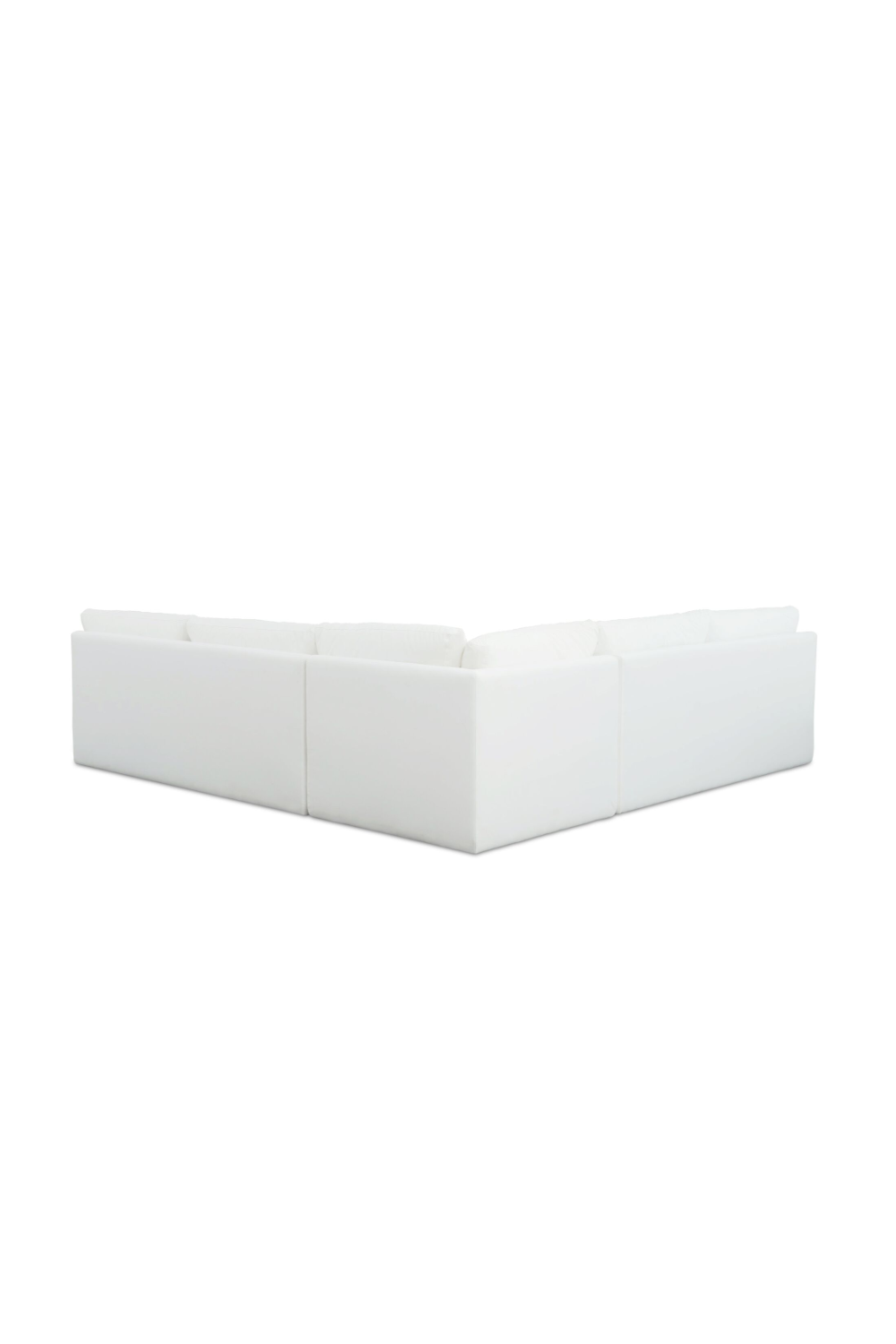 3-Piece White Outdoor Modular Sofa | Novi Living Miles