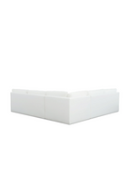 3-Piece White Outdoor Modular Sofa | Novi Living Miles